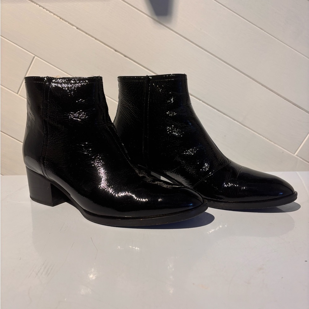Rag & Bone Wesley Boot in Black Patent